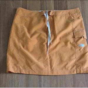 North Face Orange Tie Mini Skirt